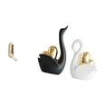thumbnail image 1 of Elegante organizador de pared plegable con forma de cisne para baño, armario, toallas, batas y decoración de mesa y manualidades., 1 of 8