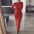 thumbnail image 1 of Gspmoly Robes Décontractées pour Femmes, Mode Femmes Couleur Fleurs Tricot Manches Longues Robe Robes de Mariage pour Femmes Offres Hebdomadaires, 1 of 1