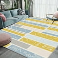 thumbnail image 2 of 1PC Geometric Area Rug Partial Carpet, Lightweight Washable Easy-to-Manage Carpet Mat Festival Gift, Suitable for Living Room, Bedroom, Office, Balcony, Entrance, Room Accessones, 2 of 10