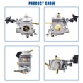 thumbnail image 7 of Carburetor Kit Fits C1Q-S183 4282-120-0606 4282-120-0607 4282-120-0608 for BR500 BR550 BR600 Backpack Blower, ZAMA C1Q-S183 Carb with Air Filter Fuel, 7 of 7