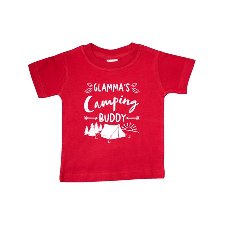 

Inktastic Glammas Camping Buddy Gift Baby Boy or Baby Girl T-Shirt