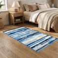 thumbnail image 2 of ODIKA 5'x7' Ultra-Soft Area Rug, Hallway Abstract Long Striped Interlocking Bands Hallways Alfombras None Washable, Bare feet friendly, Silk-Touch for Bedroom Home office, 2 of 7