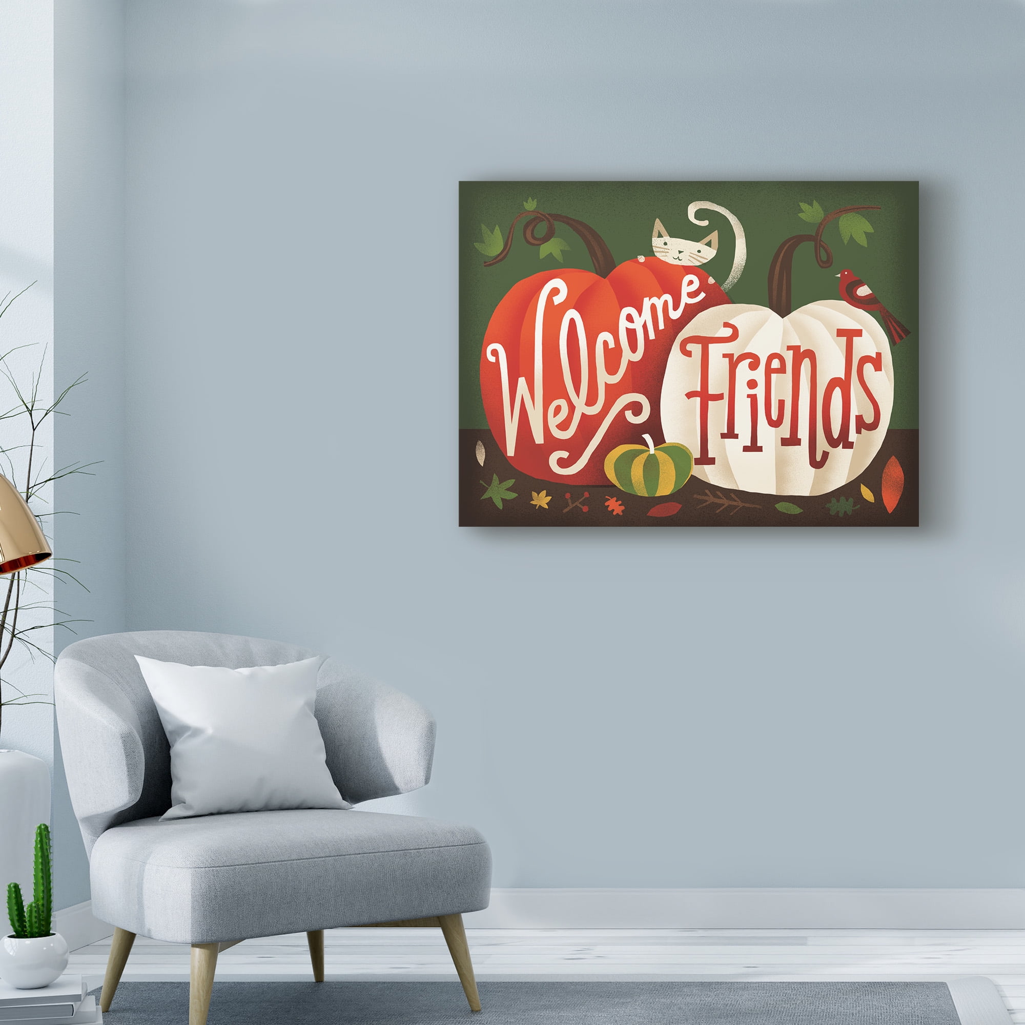 Trademark Fine Art 'Harvest Time Welcome Friends' Canvas Art by Michael Mullan