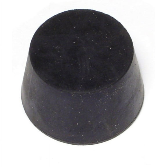 1.6" x 1-5/16" x 1" #8 Black Rubber Stoppers (6 pcs.)