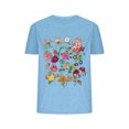 thumbnail image 3 of Blusas de Verano de las Mujeres Flor Impresa Cuello Redondo Manga Corta Superior, Verano Superior de las Mujeres, 3 of 5