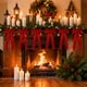 thumbnail image 3 of Decoraciones navideñas, lazos de terciopelo para árbol de Navidad, guirnaldas, lazos de terciopelo con lazos, decoración colgante, decoración de jardín, decoración navideña, decoración de Halloween., 3 of 5