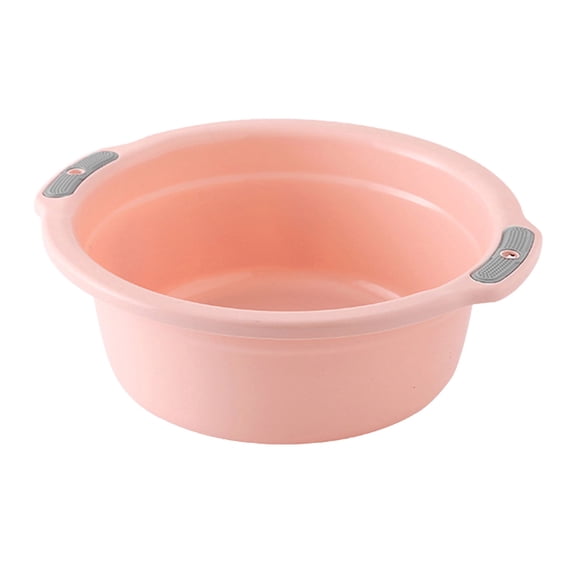 Wash Basin, Plastic Washing Basin Plastic Tub Plastic Wash Basin with Double Handles for Home Bathroom