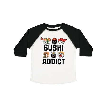 

Inktastic Sushi Addict Funny Sushi Gift Toddler Boy or Toddler Girl T-Shirt