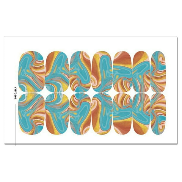 Seitruly Accesorios para decoración de uñas para mujer, parche de cobertura completa para manualidades universales extraíbles, calcomanías adhesivas Arte de uñas Tipo 1 Seitruly CE012403-01B