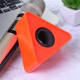 thumbnail image 4 of MasteelfCA 2Pcs Portable ABS Injection Molding Triangle Shaped Interview Mic Microphone Logo Flag Station Logo(Orange), 4 of 7
