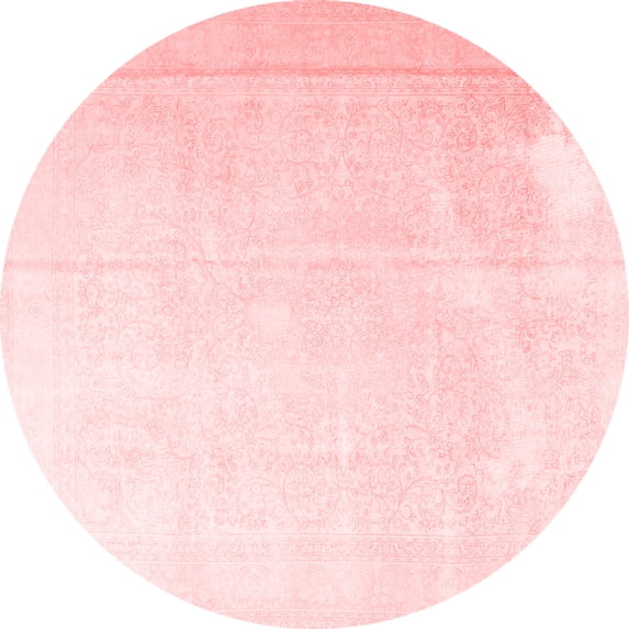 Ahgly Company Indoor Round Persian Red Traditional Area Rugs, 5' Round