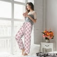 thumbnail image 5 of Bixox Women's Pink Disco Ball Patterned Pajama Pants Loungewear, 5 of 5