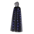 thumbnail image 4 of Capa con capucha para Halloween, disfraz de cosplay con luz, unisex, para mujer y hombre, disfraz de parca, de para fiesta,, 4 of 9