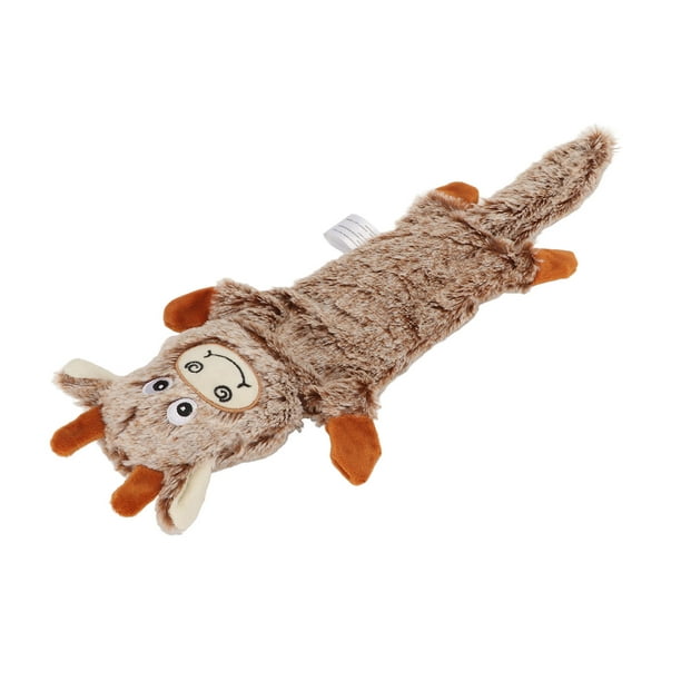 Juguete chirriante para perros, juguete de peluche chirriante para perros, juguete para perros sin relleno, juguete de peluche chirriante para perros, multifuncional Jadeshay A