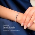 thumbnail image 2 of Moissanite Tennis Bracelets for Women Rose Gold Over 925 Sterling Silver Moissanite Bracelets for Women (6.50 In) 4.90 ctw Birthday  for Women Birthday Christmas Gifts, 2 of 8