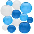 thumbnail image 1 of 12Pcs Round Paper Lanterns Assorted Sizes (6" 8" 10" ) for Home Decor, Restaurant, Church, Wedding, Birthday Party Decorations, Hanging Paper Lantern Lamps, 1 of 8