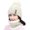 Beige, variant on Winter Pom Pom Beanie Set, Cuffed Knit Hat with Faux Fur Ball, Matching Fleece Lined Scarf, 2-Piece Winter Accessories, Cold Weather Gift Set Beige