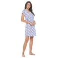 thumbnail image 2 of Casual Nights Women's Cotton Floral Short Sleeve Nightgown, 2 of 4