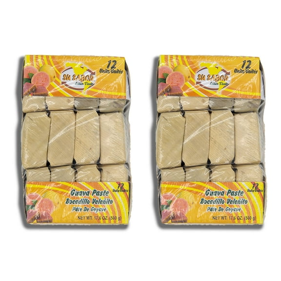 Su Sabor Bocadillo Velenito – 24 Individually Wrapped Guava Paste Treats (Pack of 2, 12 Units Each) | Authentic Colombian Snack