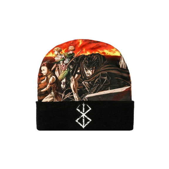 Berserk Guts Big Print Adult Beanie-OSFA