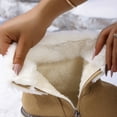 thumbnail image 4 of Gamivast Winter Boots for Women Wide Width Outdoor Fleece Lined Warm Ankle Booties Casual Fuzzy Platformed Snow Boots with Non-Slip Comfortable Thermal Slip-on Shoes, 4 of 6