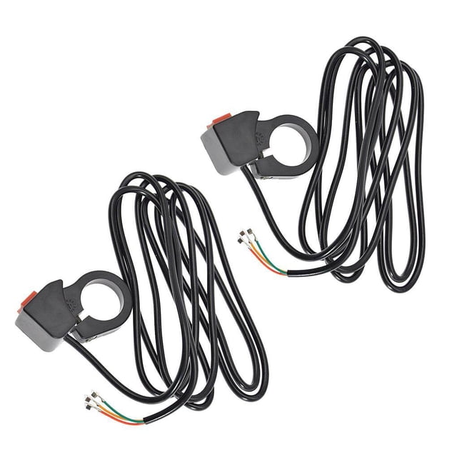 Advancent 2 uds interruptor de mango modificado Universal para coche eléctrico exquisito interruptor de doble flash interruptor de faro de Patinetes eléctricos
