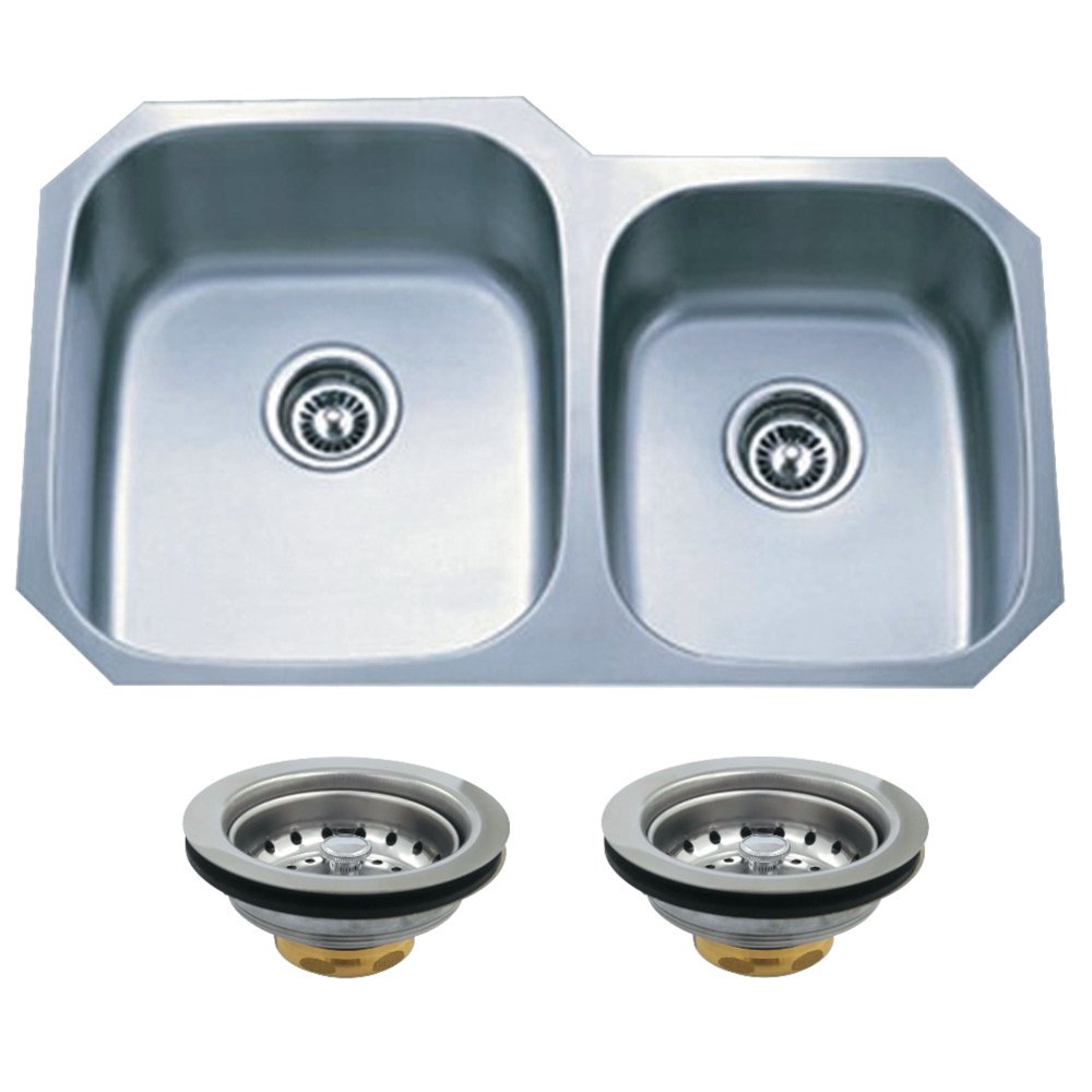 Kingston Brass KGKUD3221P Undermount Stainless Steel Double Bowl
