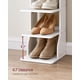 thumbnail image 5 of Zapatero vertical de 7 niveles organizador estrecho almacenamiento zapatos con ganchos estante torre esquina delgado ahorro espacio entrada recámara b, 5 of 8