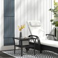 thumbnail image 2 of Outsunny Table Basse en Osier pour Patio avec Conception à Deux Niveaux, Table d'Appoint, Noir, 2 of 10