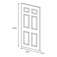 thumbnail image 4 of puerta de acero mixta bco 213 x 90 cm, 4 of 7