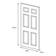 thumbnail image 4 of puerta de acero mixta bco 213 x 90 cm, 4 of 7