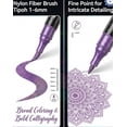 thumbnail image 5 of Glitter Effect Brush Markers, 24/48/72/96 Colors Dual Tip Glitter Pens Set, Sparkling Metallic Paint Pens, for Coloring, Scrapbooking, Cards, DIY Crafts Art Supplies, 5 of 7