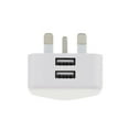 thumbnail image 4 of Mains 3 Pin Plug Adapter Wall Charger 123-port Dual Usb For Phones Tablets, 4 of 4