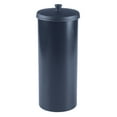 thumbnail image 4 of mDesign Plastic Toilet Paper 3-Roll Storage Organizer with Cover - Navy Blue, 4 of 5