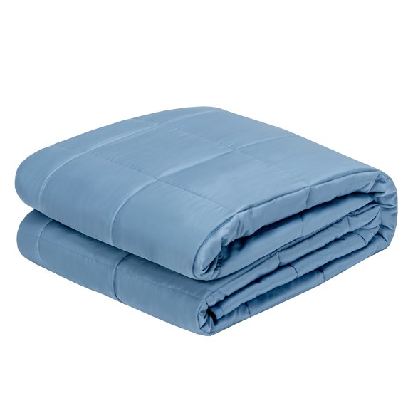 Costway 25lbs Heavy Weighted Blanket Soft Fabric Breathable 60''x80'' Blue