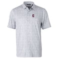 thumbnail image 2 of Men's Cutter & Buck Gray Greenville Drive DryTec Pike Constellation Print Stretch Polo, 2 of 3