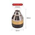 thumbnail image 4 of P80 Accesorios de Antorcha de Corte por Plasma Boquilla de Corte Protectora de Cobre Contacto de Soldadura Cubierta del Cortador Negro, 4 of 5