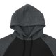 thumbnail image 5 of Sudadera con capucha para hombre, informal, deportiva, con cuello alto, botones, patchwork, manga larga, sudadera tipo jersey, blusa para hombre, 5 of 7