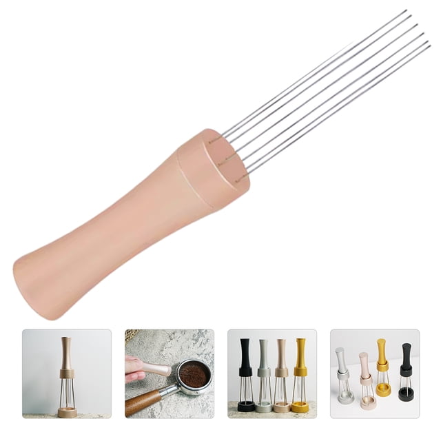 OULII Utensilio De Acero Inoxidable Color Oro Rosa Para Agitar Y Distribuir Café Espresso Sin Derrames