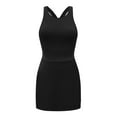 thumbnail image 4 of Women's Casual Dress For Sports And Yoga Two Piece Tennis Skirt With Back Design See Through Workout Outfit With Built In Shorts And Pocket Postpartum Dress Woman Dresses Casual Women Long Dresses, 4 of 6