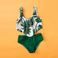 thumbnail image 3 of Elainilye Big Girls Swimsuits Swimwear Watermelon Striped Swimsuit Bathing Beach Romper Sizes 8T-14T, 3 of 8