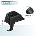thumbnail image 4 of Unique Bargains 1PC Headlight Washer Nozzle Jet Spray Front Right Passenger Side LR003850 for Land Rover LR2 2008-2013 Black, 4 of 6