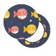thumbnail image 2 of Disketp Cute Puffer Fish Funda Redonda para Taburete, Funda de Cojín para Silla de Bar Suave y Elástica-14 inch, 2 of 7