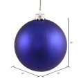 thumbnail image 2 of Adorno Navideño Vickerman Esfera Mate Cobalto de 10 pulgadas de Plástico, 2 of 5