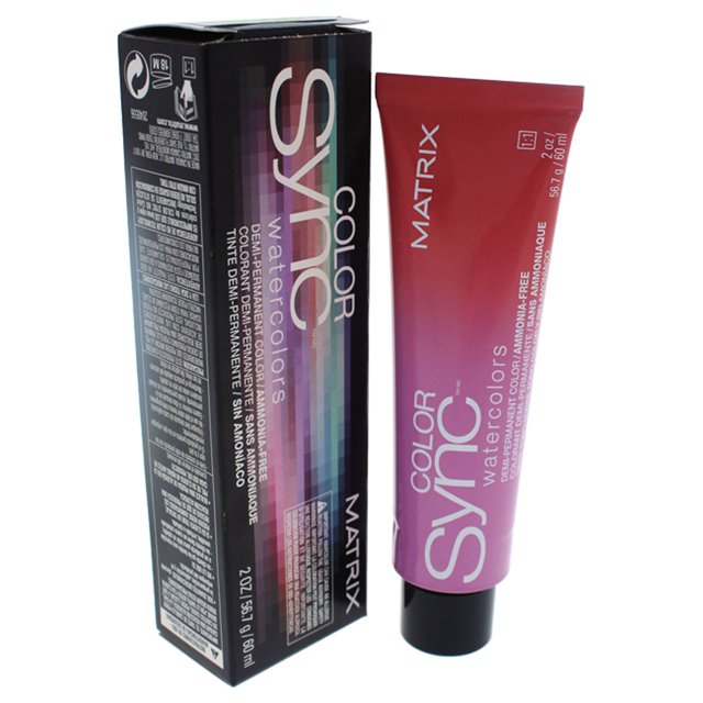 Color de pelo Matrix Matrix Color Sync Watercolors Demi-Permanent - Moss Green Color de pelo Unisex 2oz