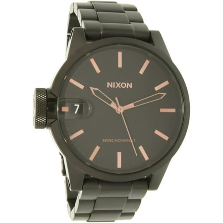 Nixon Men's A441957 Black Stainless-Steel Swiss Quartz Dress Watch