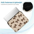 thumbnail image 5 of Quilted Laptop Sleeve for 13-16 Inch Laptops Protective Laptop Case Cover Lightweight Travel & Office Essentials Cute Brown Bow, 5 of 8