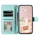 thumbnail image 2 of For Oppo Reno12 F 4G Wallet Case Rhombus Grid PU Leather Phone Cover - Green, 2 of 5
