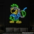 thumbnail image 2 of Glowneon Bird Parrot Hawaii Style Neon Sign, Parrot Led Sign, Beach Club Bar Decor, Parrot Sign, 2 of 5