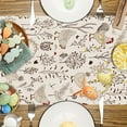 thumbnail image 4 of 1pc, Table and Chair, Country Farmhouse Style Animal Rooster Hen Pattern Table and Chair, Holiday Decoration, Easter Country Dining Table Decoration, 4 of 6